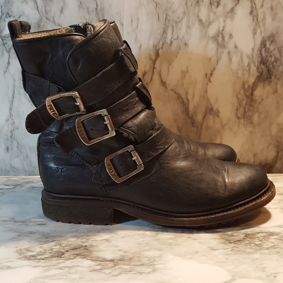 Frye Buckle Boots - Picture 6 of 9